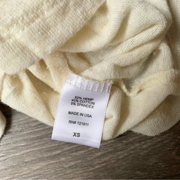 Revolve LNA Short Sleeve Torn Pocket Tee Oversized T-Shirt Scoop Neck Size XS - Picture 10 of 11